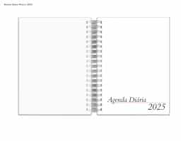 Agenda Wire-o com Capa Prime preta, decorada com uma estampa motivacional. Modelo diário 2025, oferece páginas datadas para organização de tarefas e compromissos. Possui encadernação resistente e design compacto, ideal para uso pessoal ou profissional.