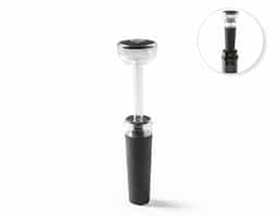 Rolha de vinho com sistema de bomba de vácuo para garrafas de vinho. Ideal para substituir a tradicional rolha de cortiça. Fornecido em caixa presente. 30 x 90 mm