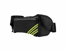 Torne suas caminhadas ainda mais práticas com esta pochete funcional! Fabricada em neoprene e resistente à água, ela é perfeita para qualquer aventura. Possui um bolso principal espaçoso, ideal para celulares, com uma divisória interna que protege a tela de riscos e organiza outros itens. Na parte externa, conta com um compartimento exclusivo para garrafinhas de água ou isotônicos e um bolso menor, ideal para chaves, documentos ou pequenos objetos como pastilhas. Leve e discreta, essa pochete ainda oferece saída para fones de ouvido e faixas refletivas, garantindo mais segurança durante corridas noturnas.