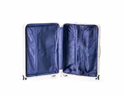 Pensada para tornar as viagens mais práticas e confortáveis, esta mala combina estrutura resistente com design exclusivo e espaço para personalização. Leve e ideal para acompanhar suas viagens, ela conta com espaço interno com divisória, que contém bolso em tela e outro espaço com cinta compressora para manter tudo no lugar. Além disso, conta com 4 apoios laterais para descanso e 4 rodas com giro 360°, oferecendo facilidade de locomoção em qualquer direção. Seu puxador ergonômico ajustável, 2 alças de mãos e cadeado TSA garantem máxima proteção e mobilidade. A escolha perfeita para quem busca uma mala espaçosa, fácil de manusear e que proporciona praticidade e segurança durante as viagens.