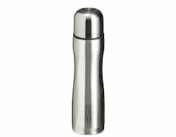 Garrafa térmica de 700ml, fabricada em inox 304, com tampa rosqueável de inox que também pode ser usada como copo. A tampa interna em plástico resistente permite abertura e fechamento com um clique. Seu design robusto e todo em inox trazem modernidade e praticidade, mantendo suas bebidas na temperatura ideal.