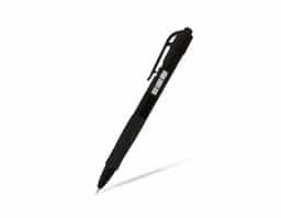 Caneta plástica com detalhe emborrachado para maior conforto na escrita. Possui carga esferográfica azul de alta qualidade, garantindo traços suaves e precisos. Seu acionamento por clique proporciona praticidade no uso diário. Leve, resistente e ergonômica, é ideal para anotações, estudos e trabalho. Design moderno e funcional, perfeita para quem busca conforto e eficiência em um único acessório.