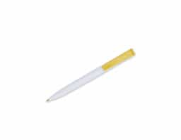 Caneta plástica com carga esferográfica azul, ideal para uma escrita suave e contínua. Seu acionamento por clique proporciona praticidade e rapidez no uso diário. Leve e ergonômica, garante conforto ao escrever, sendo perfeita para anotações, estudos e trabalho. Com design moderno e funcional, é uma excelente opção para uso pessoal ou como brinde promocional, unindo estilo, durabilidade e eficiência