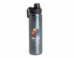 Garrafa térmica em inox com capacidade de 650ml, possui parede dupla que auxilia na conservação da temperatura. Acompanha tampa plástica rosqueável com bocal integrado e alça acoplada para facilitar o transporte. Ideal para uso diário.