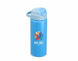 Squeeze de alumínio com capacidade de 600ml, ideal para uso diário. Possui tampa com alça fixa, bico flexível com canudo interno e tampa protetora, que evita vazamentos e contato com sujeira, garantindo maior higiene e praticidade durante o uso.