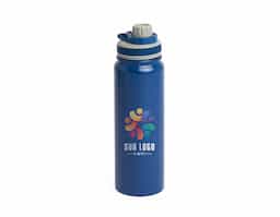 Garrafa térmica de 850ml em inox 304, com infusor de bebidas e parede dupla. Possui tampa com alça para fácil transporte e tampa de proteção para o bocal, garantindo praticidade e conservação da temperatura por mais tempo.