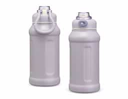Garrafa térmica inox de 850ml com parede dupla e isolamento a vácuo, ideal para conservar a temperatura dos líquidos. Possui tampa plástica com alça reforçada, trava de segurança no bocal e canudo reutilizável. Design esportivo e robusto, pensada para uso prático no dia a dia.