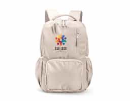 Mochila de design ágil, feita em poliéster impermeável e pronta para encarar qualquer rotina. Com capacidade máxima de 18 litros, o compartimento interno traz uma divisória ideal para guardar notebooks de até 15,6 polegadas. Além disso, conta com três bolsos frontais em diferentes tamanhos e outros dois, posicionados nas laterais, com elástico. As alças e região das costas possuem revestimento em espuma respirável para maior conforto durante o uso.