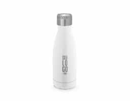 Garrafa térmica para sublimação, fabricada em aço inox com parede dupla e isolamento a vácuo. A tampa possui sistema de vedação que contribui para manter a temperatura por mais tempo. Capacidade de até 380ml.