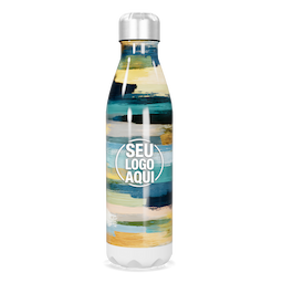 Squeeze de metal 750 ml com acabamento fosco.