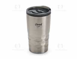 Copo de viagem aço inox e PP com corpo duplo capacidade 510 ml