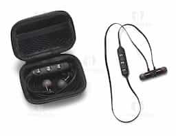 Fone de ouvido PC magnético com transmissão por bluetooth autonomia até 3 horas função para atender chamadas, controle de volume e conexão à playlist do dispositivo móvel. incluso cabo USB/micro USB para carregar fornecido em bolsa em EVA