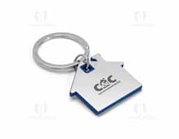 Chaveiro casa. Metal e ABS