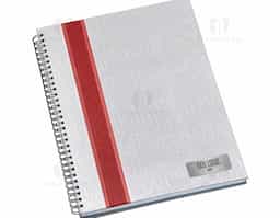 Caderno negócios grande metalizado