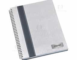 Caderno negócios grande metalizado