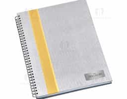 Caderno negócios grande metalizado