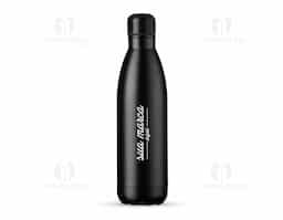 Garrafa térmica de inox com acabamento fosco, capacidade de 500ml. Contém tampa de vedação rosqueável com detalhe externo em relevo.