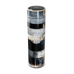 Garrafa térmica em aço inox com parede dupla 450ml com infusor,
Display LED com termômetro digital na tampa para indicar a temperatura do líquido,
Conserva líquido quente por até 5 horas e líquido frio até 7 horas