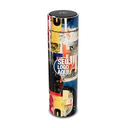 Garrafa térmica em aço inox com parede dupla 450ml com infusor,
Display LED com termômetro digital na tampa para indicar a temperatura do líquido,
Conserva líquido quente por até 5 horas e líquido frio até 7 horas