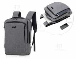 Mochila e Pasta para Notebook em tecido poliéster Compartimento para notebook.
Tamanho total do Notebook - 16,5¨ aconpanha placa