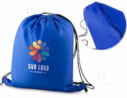Sacola Mochila em tecido tipo Nylon 210gr resinado em fio 100% polyester