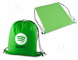 Sacola Mochila em tecido tipo Nylon 210gr resinado em fio 100% polyester