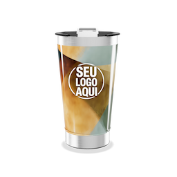 Copo Térmico Inox 500ml com tampa e abridor. 