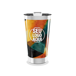 Copo Térmico Inox 500ml com tampa e abridor. 