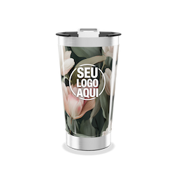 Copo Térmico Inox 500ml com tampa e abridor. 