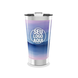 Copo Térmico Inox 500ml com tampa e abridor. 