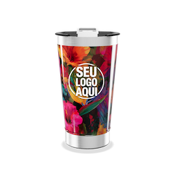 Copo Térmico Inox 500ml com tampa e abridor. 