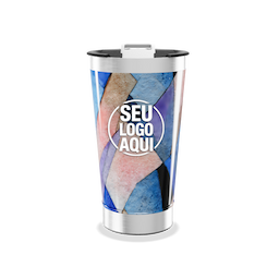 Copo Térmico Inox 500ml com tampa e abridor. 