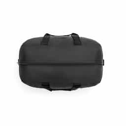 Bolsa esportiva executivo em 840D jacquard e 300D e interior forrado. Contém bolsos frontais, fundo com placa semi-rígida e alça de ombro ajustável com reforço almofadado