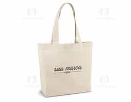 Sacola 100% algodão (180 g/m²) com alças de 65 cm