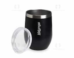 Copo térmico 320ml de parede dupla em inox livre de BPA, contém tampa com bocal.