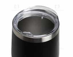 Copo térmico 320ml de parede dupla em inox livre de BPA, contém tampa com bocal.