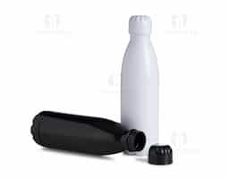 Garrafa plástica com capacidade de 700ml, possui uma tampa rosqueável.
