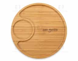Petisqueira de Bambu 32 x 32 com divisória