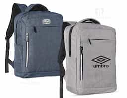 Mochila de nylon 20 litros com três compartimentos, sendo o principal com bolso para notebook 15,6. Com bolsos laterais e faixa frontal refletiva, a mochila possui adaptador USB externo, alça para encaixe em malas de viagem, duas alças de mãos e alças para as costas com revestimento espumado. 