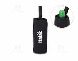 Porta copo ou garrafa em neoprene isotérmico.
