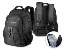 Mochila Premium para notebook em tecido poliéster.
Parte Externa:
Alça de mão com cabo de aço e pegador emborrachado.
Bolso frontal, dois bolsos laterais.
Saída para fone de ouvido e USB.
Forro de costas acolchoado.
Engate para peitoral, ideal para corridas ou caminhadas com a mochila.
Parte Interna:
Compartimento acolchoado p/ notebook.
Compartimento acolchoado p/ tablet.
Divisórias internas