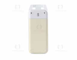 Luminária retrátil recarregável com 14 leds e funcionamento touch, material plástico. Contém três estágios de iluminação com regulagem de intensidade touch: luz fria (branca), luz quente (amarela) e luz mista (branca e amarela). Base com botão para ligar e desligar e área para encaixe na parte inferior. Acompanha uma bateria de lítio e cabo USB para carregamento .Aberta 45 cm