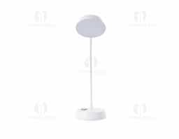  Luminária articulável recarregável com 10 leds e funcionamento touch, material plástico. Contém três estágios de iluminação com regulagem de intensidade touch: luz fria (branca), luz quente (amarela) e luz mista (branca e amarela). Base com botão para ligar e desligar. Acompanha uma bateria de lítio e cabo USB para carregamento.