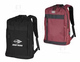 Mochila de nylon 21 litros com dois compartimentos, sendo o principal com bolso para notebook 156. Com divisórias internas para acessórios, a mochila possui bolso lateral, suporte externo usb e alça para encaixe em malas de viagem. 40x30x18