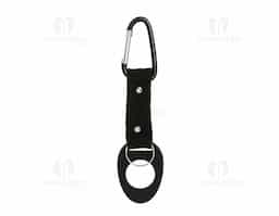 Suporte para garrafa para pet. Acompanha mosquetão e argola para chaveiro.