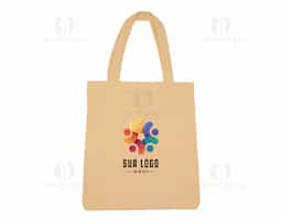 Sacolas de algodão com alças costuradas na parte interna