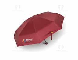 Guarda-chuva manual cápsula em poliéster de impacto impermeável e proteção UPF 50. Possui tecido interno em vinil com 8 varetas e estrutura em aço, pegador, botão de abertura e e alça de Nylon. Acompanha estojo protetor com alça.