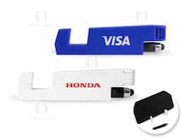 Suporte plástico dobrável para celular, compacto e conveniente para uso em viagens ou no dia a dia. Acompanhado de uma mini caneta com ponta touch, ideal para facilitar a interação com telas sensíveis ao toque. O suporte proporciona estabilidade ao celular em diferentes ângulos de visualização, enquanto a caneta oferece precisão ao usar dispositivos móveis. Um conjunto prático e versátil para facilitar o uso do seu celular em qualquer lugar.