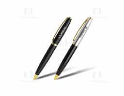 Esta caneta metálica oferece uma escrita suave e duradoura com sua carga esferográfica azul de 1.0mm. Seu design elegante e funcional é complementado por um acionamento simples por rotação, tornando-a uma escolha prática e sofisticada para suas necessidades de escrita diárias.