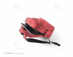 Mochila para notebook em 600D de alta densidade com compartimento principal para notebook até 15". Contém bolsos laterais em tela e um bolso frontal com zíper. Parte posterior e alças almofadadas que incorporam alça para trolley em caso de necessidade. Elemento refletor na parte frontal da mochila. Capacidade até 17 L. 320 x 420 x 150 mm